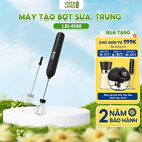 Mua Máy đánh trứng  máy đánh bọt cafe cầm tay mini Lebenlang LBL4588  2 tốc độ  sạc pin usb tiện dụng - hàng chính hãng