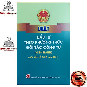 Luật Đầu Tư Theo Phương Thức Đối Tác Công Tư