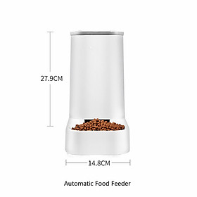 Dung tích lớn 3.8L Vật nuôi cho chó mèo Máy cho ăn tự động Bát có thể tháo rời Máy phân phối nước Thiết bị cho ăn thức ăn cho chó mèo Nguồn cung cấp vật nuôi