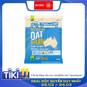 Yến Mạch Ăn Liền Woolworths Oat Bran - Phù Hợp Ăn kiêng, Giúp Giảm Cân, Giảm Cholesterol Trong Máu, Kiểm Soát Đường Máu, Tăng Cường Miễn Dịch - Bịch 500gr
