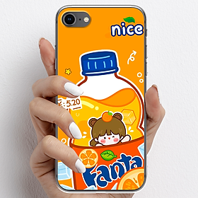 Ốp lưng cho iPhone 7, iPhone 8 nhựa TPU mẫu Nước cam