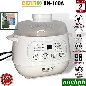 Mua Nồi chưng yến - nấu chậm Bennix 1 lít BN-100A - Màu trắng - Hàng chính hãng