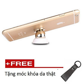 Mua Giá đỡ điện thoại hít nam châm trên ô tô 360 độ 206233-1206614 + Tặng 1 móc khóa da
