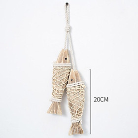 Mua Cặp cá gỗ mộc trang trí