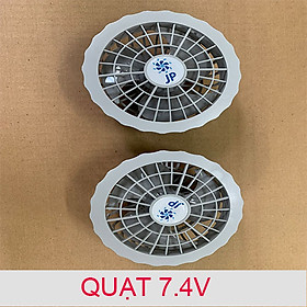 Hai quạt dành cho áo quạt điều hòa công nghệ Nhật Bản chỉ có 2 quạt 7.4V