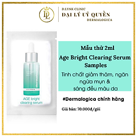 Serum Huyết Thanh Dưỡng Da Ban Đêm Dành Cho Da Lão Hóa Dermalogica Age Bright Clearing Serum 30ml