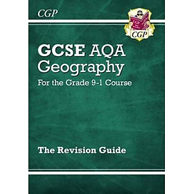 Sách - GCSE 9-1 Geography AQA Revision Guide (with Online Ed) by CGP Books (UK edition, paperback)