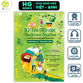 Sách Song Ngữ - 10 phút đọc truyện trước giờ đi ngủ: Truyện phiêu lưu - Phát triển tính cách cho bé yêu