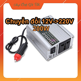Bộ chuyển đổi nguồn 12V sang 220V trên ô tô công suất 200W