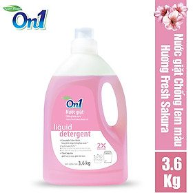 Nước giặt On1 chống lem màu hương Fresh Sakura 3.6Kg N6402
