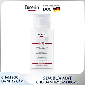 Sữa rửa mặt không gây kích ứng cho da nhạy cảm Eucerin pH5 Facial Cleanser 100ml