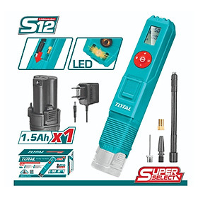 Mua MÁY BƠM HƠI CẦM TAY TỰ ĐỘNG DÙNG PIN LITHIUM 12V (1 pin 1.5Ah và 1 sạc) TOTAL TACLI12011 - HÀNG CHÍNH HÃNG
