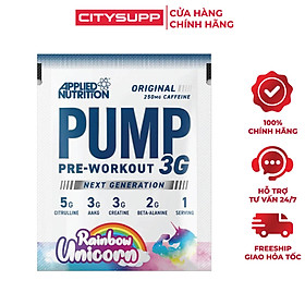 Gói Sample PUMP Pre-Workout 3G (1 Lần Dùng), Bổ Sung Năng Lượng, Tăng Khả Năng Tập Trung | Applied Nutrition