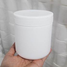 Hủ Nhựa Trắng Đục Lùn HV20 đựng từ 300-400g tùy loại bột mịn