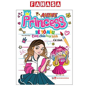 Bé Tô Màu Anime Princess - Công Chúa Hoạt Hình - Cá Tính - Cty Văn Hóa Việt Thư