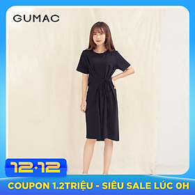 Đầm váy nữ DA1010 GUMAC thiết kế thắt dây eo