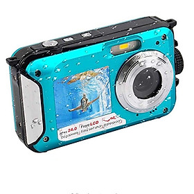 2.7inch TFT Digital Camera Waterproof 24MP MAX 1080P Double Screen 16x Digital Zoom Camcorder HD268 Underwater Camera