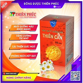 HOẠT HUYẾT DƯỠNG NÃO THIÊN CÂN – Nuôi Dưỡng Não Khỏe Mạnh (Hộp 60 viên) Sản phẩm của Công ty ĐÔNG DƯỢC THIÊN PHÚC