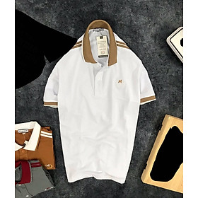 Áo thun cá sấu nam viền vai