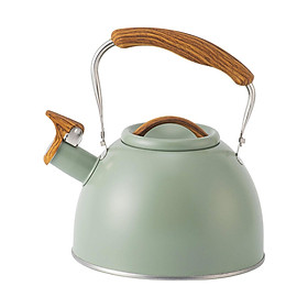 Portable Whistling Kettle 3L Large Capacity Water Kettle  Light Green