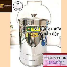 Mua Xô inox 304 có nắp đựng nước lèo  đựng đá dung tích 10  15 lít