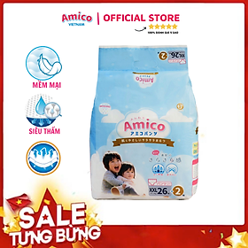 Bỉm - Tã quần Amico size XXL 26 + 2 miếng Cho bé 15kg