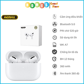 Mua Tai nghe True Wireless Cao Cấp REMAX WK-A7  Thời Gian Nghe 6 Tiếng  Bluetooth 5.0  Sạc Pin 30 Phút  Âm Thanh Chân Thực - Hàng Chính Hãng