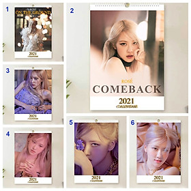 Lịch Rose Blackpink On the ground lịch treo tường 2021