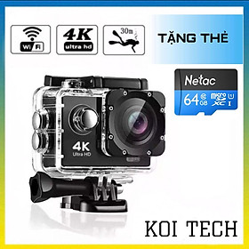 Camera hành trình chống nước chống rung 4K 16M Ultra HD DV, kết nối wifi