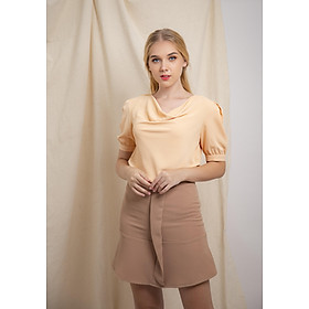 Áo cổ đổ ngắn tay Adela Moda - A00611