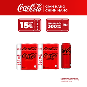 [SALE 11.11] Thùng 24 Lon Nước Giải Khát Không Đường Coca-Cola Zero 320ml – Chính Hãng, Giải Nhiệt Sảng Khoái