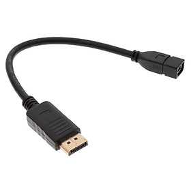 Display Port DP Male to Mini Display Port Female Adapter Cable Lead Cord