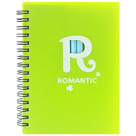 Sổ Lò Xo 50H368 - Mẫu 2 - Romantic - Xanh Lá