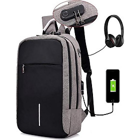 Balo đựng laptop công nghệ sơn phản quang, có khóa chống trộm.