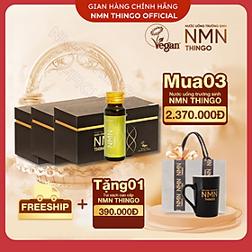 Combo 3 SET Nước Uống NMN Thingo + Tặng Cốc NMN hoặc Túi NMN cao cấp chính hãng - 3 Hộp tặng Ly NMN