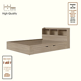 [Happy Home Furniture] WINNI, Giường ngủ 2 ngăn kéo, GNG_142, GNG_143, GNG_144, GNG_145