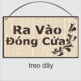 Mua Bảng Gỗ Trang Trí Ra Vào Đóng Cửa  Bảng Gỗ Decor Ra Vào Nhớ Đóng Cửa