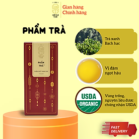 Trà xanh Bạch Hạc SACHS TEA 1773 chè hữu cơ thái nguyên phẩm trà cao cấp 100g/hộp