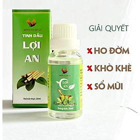 Tinh dầu lợi an chính hãng - tinh dầu lợi an bôi bo ho, khò khè , đờm , sỗ mũi cho bé