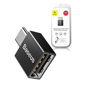 Baseus LV106-B01 Đầu Chuyển OTG USB Type C Sang USB | Chính hãng Baseus