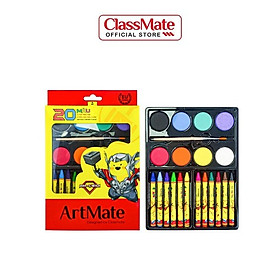 Bộ Màu Sáp và Màu Nước ARTMATE gồm 20 30 màu AM-CW101 CW102