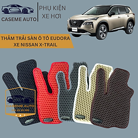Thảm Trải Sàn, Lót Sàn Ô Tô Cao Su Eudora CloudFoam Thiết Kế Theo Xe Dành Cho Xe NISSAN X-TRAIL, Chống Nước, Không Mùi, Ngăn Bụi Bẩn, Dễ Vệ Sinh - Hàng Chính Hãng