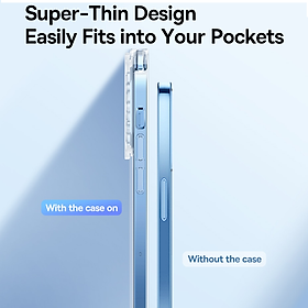 Ốp lưng bảo vệ camera cho iPhone 14 Pro (6.1 inch) trong suốt siêu mỏng 1.5mm hiệu Memumi Glitter độ trong tuyệt đối, chống trầy xước, chống ố vàng, tản nhiệt tốt - hàng nhập khẩu