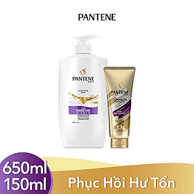 Bộ Dầu gội Pantene Phục Hồi Hư Tổn 650ML & Kem xả 3 phút diệu kỳ 150ML