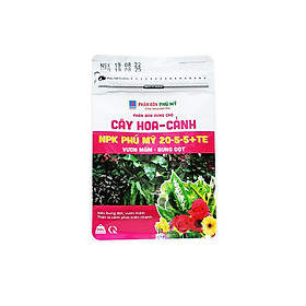 Mua Phân bón hoa hồng  cây cảnh  kiểng lá - npk phú mỹ 20-5-5+te  giúp cây xanh tốt  ra chồi  vươn mầm (gói 500g)