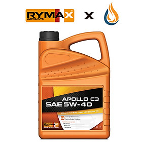 Dầu nhớt Ôtô cao cấp Rymax Apollo C3 SAE 5W/40 ( Chai 4L, 5L ) - Tổng hợp toàn phần