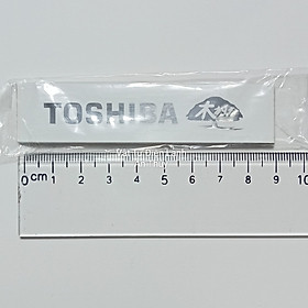 Hình ảnh Combo 10 tem dán mặt máy lạnh TOSHIBA chữ bạc