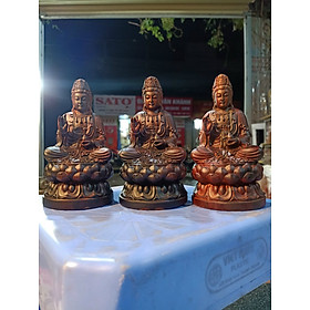 Mua Tượng phật bà quan âm bồ tát bằng gỗ trắc kt cao 12×6×6cm