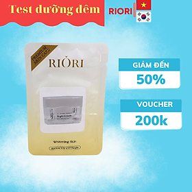 Kem Dưỡng Trắng Da Mặt Ban Đêm RIORI 1,5g