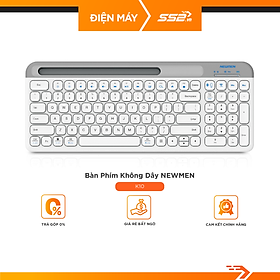 Mua Bàn phím văn phòng ko dây Newmen K10 - Bluetooth/2.4Ghz dùng cho tablet táo/laptop táo/PC- Hàng chính hãng